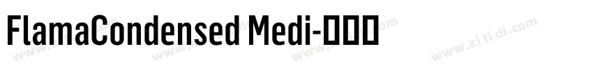 FlamaCondensed Medi字体转换